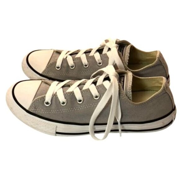 Converse Chuck Taylor All Star Low Top Sneakers Taupe Canvas Unisex Classic Snea - Picture 7 of 9